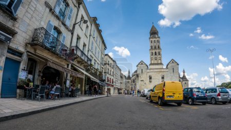 Photo for At Perigueux, Dordogne, France June 05 2023 : Navigating City Life: An Examination of Transport Systems and Traffic Circulation - Royalty Free Image