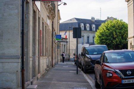 Photo for At Perigueux, Dordogne, France June 082023 : Navigating City Life: An Examination of Transport Systems and Traffic Circulation - Royalty Free Image