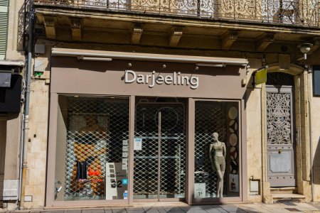 Photo for Perigueux, France September 11, 2023: A Peek Inside Darjeeling: Lingerie and More in Perigueux. - Royalty Free Image