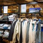 Tokyo, Japan, 28 October 2023: Patagonia Clothing Rack in a Tokyo Store