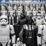 Tokyo, Japan, 2 November 2023: Display of Star Wars Stormtroopers Figures