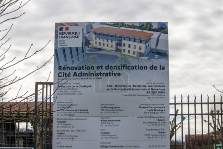 Photo for France, 10 March 2024: Renovation and densification project at the French Administrative City - Royalty Free Image