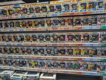 Photo for France, 16 March 2024: Collectible Vinyl Figures Display in Store - Royalty Free Image