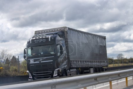 Photo for France, 30 March 2024: Volvo Truck on Highway - Royalty Free Image