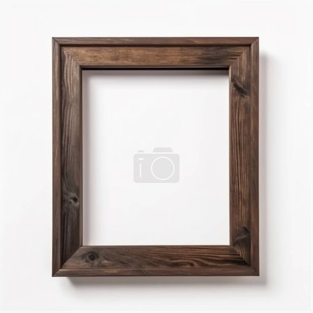 Photo for Vintage wood frame isolated on white background - Royalty Free Image