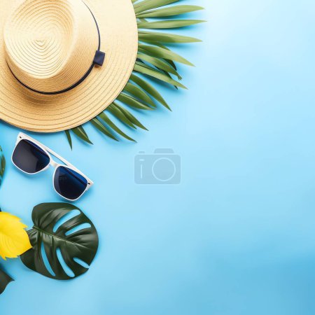 Photo for Summer beach concept background with copy space - Royalty Free Image