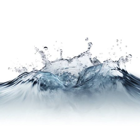 Photo for Water splash close up, water texture background - Royalty Free Image