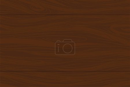 Ilustración de Fondo marrón oscuro con tablones unidos, efecto madera y textura granulada de madera. - Imagen libre de derechos