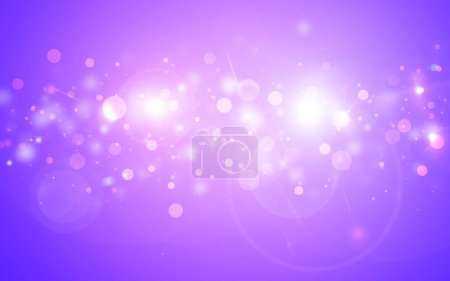 Téléchargez les photos : Rose et violet éclat rayons paillettes lumières avec bokeh lentille élégante fusée arrière-plan abstrait. Poussière étincelles fond. - en image libre de droit