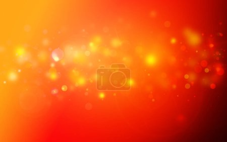 Téléchargez les photos : Gold and Red sparkle rays glitter lights with bokeh elegant lens flare abstract background. Dust sparks background. - en image libre de droit