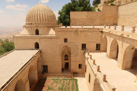 Blick in den Innenhof des Sultans Isa Medrese, Madrasa, Zinciriye Medrese, Mardin, Türkei 2022
