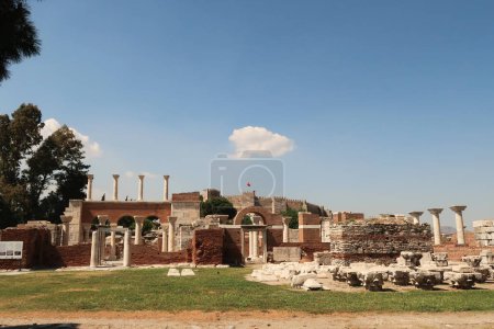 Téléchargez les photos : Les ruines de la basilique Saint-Jean de Selcuk, près d'Ephèse, Turquie 2022 - en image libre de droit