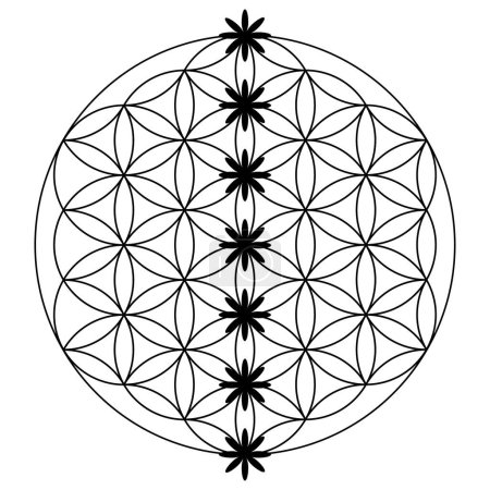 Éléments de conception vectorielle de géométrie effrayée. Il s'agit de symboles de religion, de philosophie et de spiritualité. le monde de la géométrie avec nos illustrations complexes.