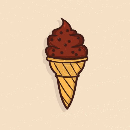 Photo for Summer icecream illustration for social media. - Royalty Free Image