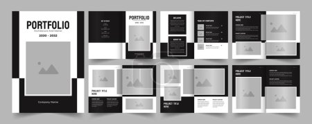 Architecture portfolio design or interior portfolio template