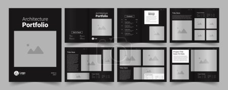 Architektur Portfolio-Vorlage oder Portfolio-Vorlage-Design