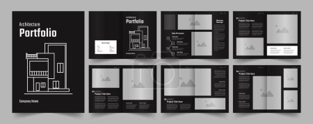Architecture portfolio design or portfolio template