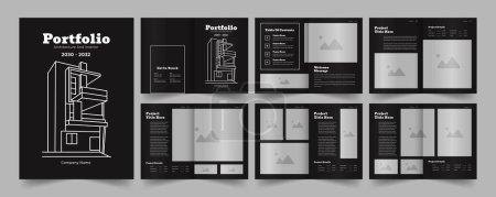 Architecture portfolio design or interior portfolio template