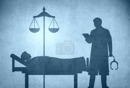 Téléchargez les photos : Medical Ethics and Medical Deontology - The Ethical and Moral Principles that Govern Professional Conduct in the Medical Field - Conceptual Illustration - en image libre de droit