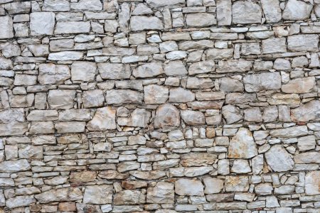 Detailed image of a rock wall showcasing diverse stone patterns and textures, highlighting natural color variations