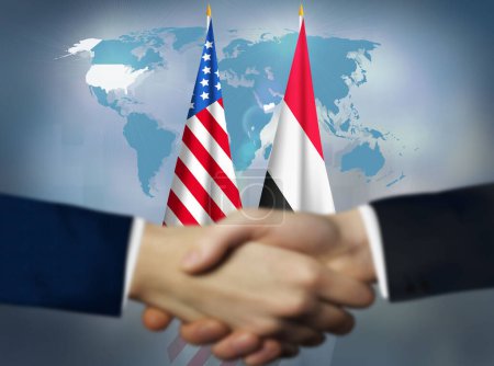 America,Yemen bilateral relation concept background