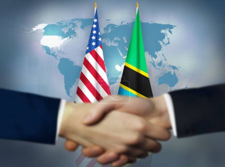 America,Tanzania bilateral relation concept background
