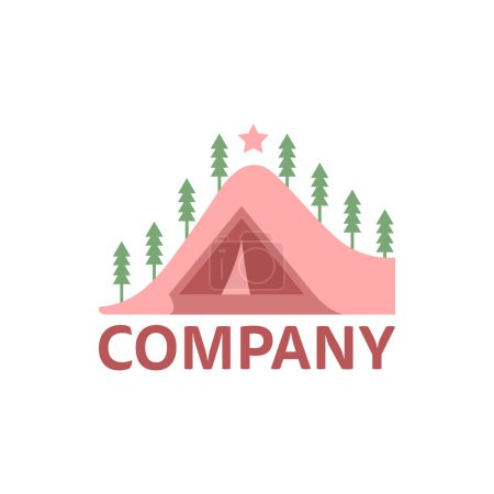 Illustration for Hot camping logo. Simple, unique, modern. - Royalty Free Image
