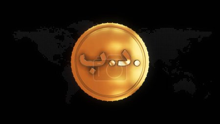 Golden Bahraini dinar Currency symbol golden Bahraini dinar currency sign