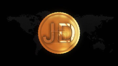Golden Jordanian dinar Currency symbol golden Jordanian dinar currency sign