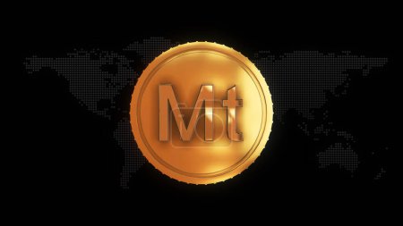Foto de Signo de moneda metical mozambiqueño dorado Signo de moneda metical mozambiqueño dorado - Imagen libre de derechos