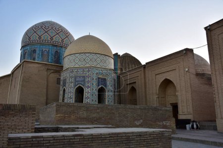 Photo for Shahi Zinda. This stunning necropolis, one of the most renowned sites in Samarkand - Royalty Free Image