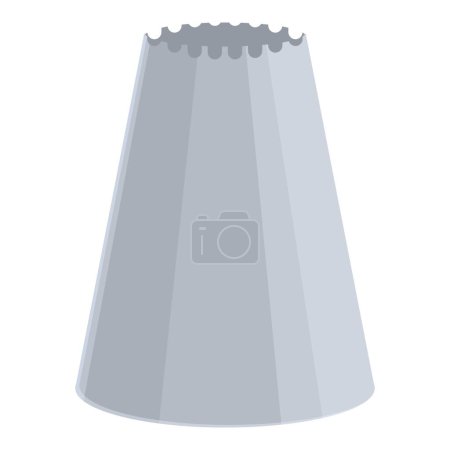 Illustration for Icing nozzle bakery icon cartoon vector. Cake pastry. Cream food - Royalty Free Image