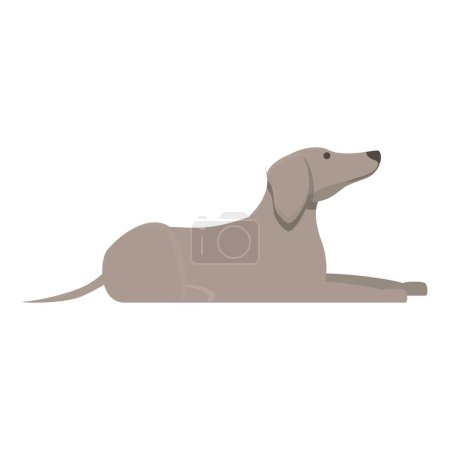 Ilustración de Greyhound relajarse vector icono de dibujos animados. Animal perro. Sprint canino - Imagen libre de derechos
