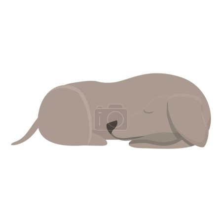 Ilustración de Greyhound sueño icono vector de dibujos animados. Perro animal. Sprint canino - Imagen libre de derechos