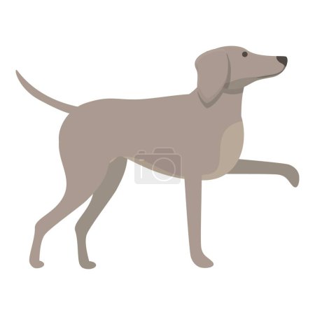 Illustration for Domestic pet icon cartoon vector. Greyhound animal. Animal canine - Royalty Free Image