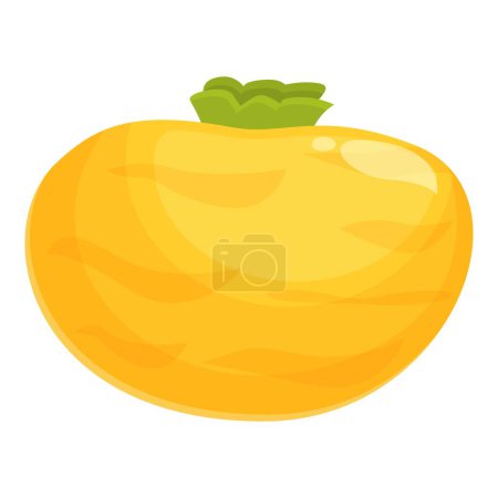 Illustration for Whole turnip icon cartoon vector. Green root. Harvest farm - Royalty Free Image