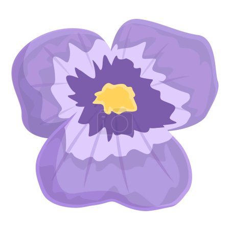 Illustration for Wild flower icon cartoon vector. Floral corner. Spring label - Royalty Free Image