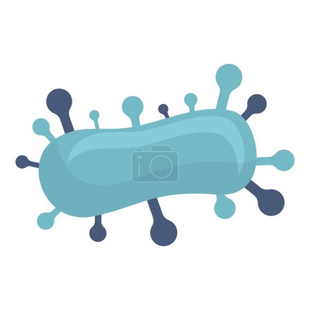Illustration for Tonsillitis bacteria icon cartoon vector. Hygiene inflammation. Throat uvula - Royalty Free Image