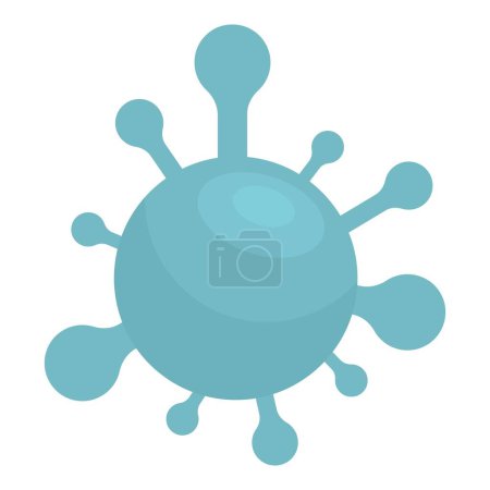 Ilustración de Boca bacterias icono vector de dibujos animados. Higiene bacteriana. Enfermedad dental - Imagen libre de derechos