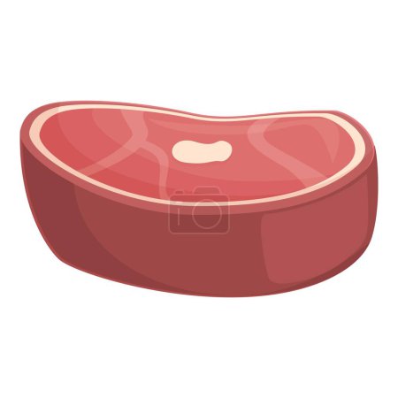Ilustración de Borsch carne cruda icono vector de dibujos animados. Sopa de comida. Cena ecológica - Imagen libre de derechos
