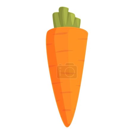 Ilustración de Borsch zanahoria icono vector de dibujos animados. Plato de recetas. Sopa de comida - Imagen libre de derechos