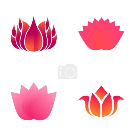 Illustration for Tulip icons set cartoon vector. Spring flower. Nature, flora plant - Royalty Free Image