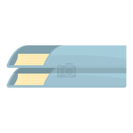 Illustration for Business paper tray icon cartoon vector. Letter data. Inbox rack - Royalty Free Image