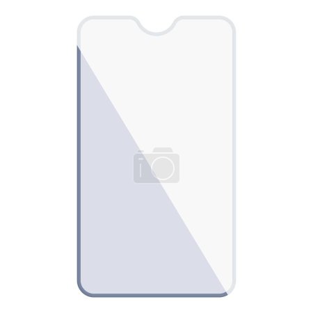 Illustration for Film phone protect icon cartoon vector. Security modern plastic. Film smart cover - Royalty Free Image