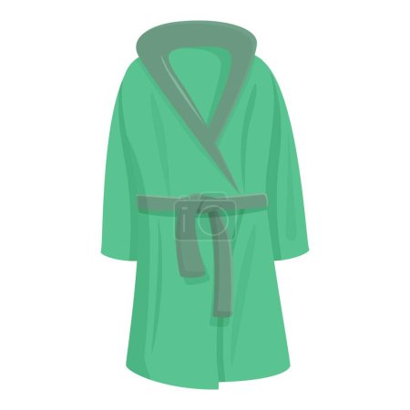 Illustration for Spa dressing gown icon cartoon vector. Hotel garment. Fashion bath cloth - Royalty Free Image