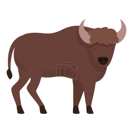 Illustration for Belarus animal cow icon cartoon vector. Europe republic. Freedom shape - Royalty Free Image