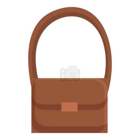 Illustration for Postal leather bag icon cartoon vector. Shipment cargo. Vehicle carrier - Royalty Free Image