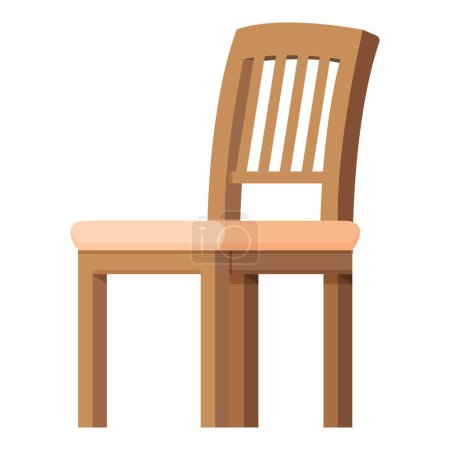 Illustration for Area sitting chair icon cartoon vector. Sofa comfort. Lounge workspace - Royalty Free Image