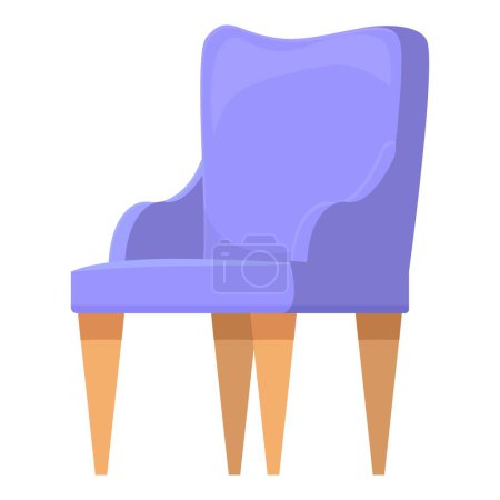 Illustration for Soft armchair icon cartoon vector. Disaster crack. Leather clean dirty - Royalty Free Image
