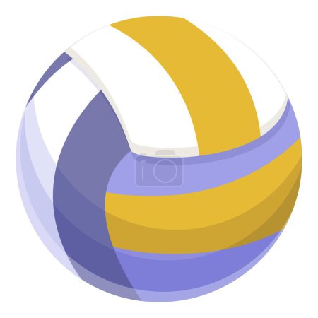 Beach volleyball ball icon cartoon vector. Sport team. Child player